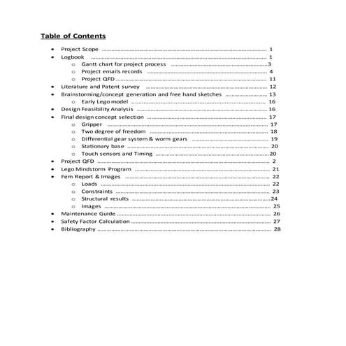 Tire Arm Process Documentation