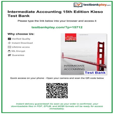 Intermediate Accounting IFRS 3rd Edition Kieso Solutions Manual | PDF