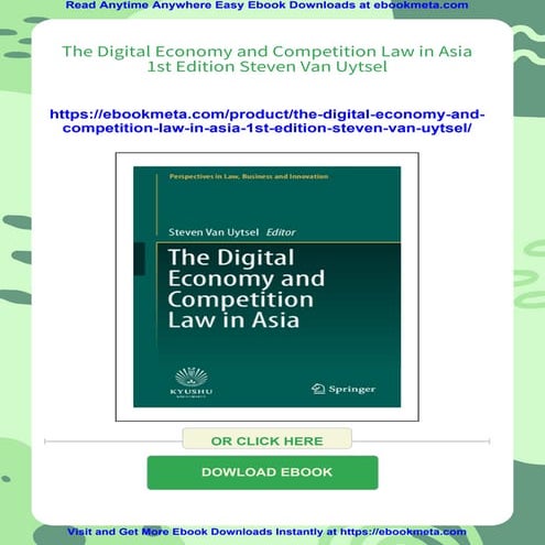 The Digital Economy and Competition Law in Asia 1st Edition Steven Van ...