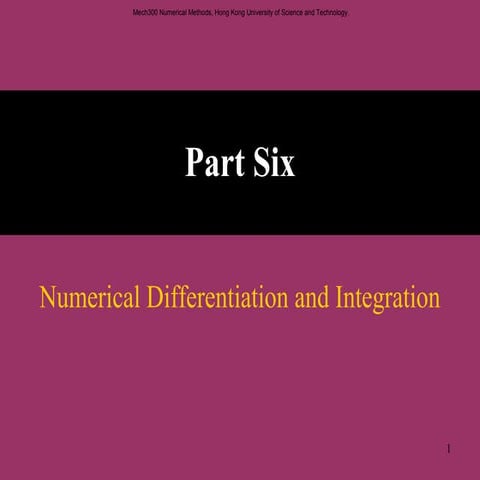 1575 numerical differentiation and integration
