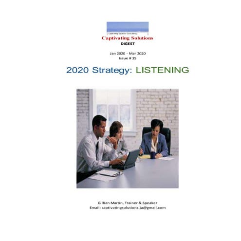 Digest # 35   2020 strategy- listening  (1) (1)