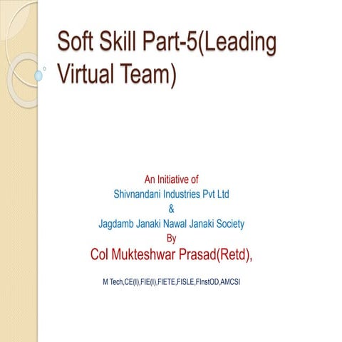 Soft Skill Part-5(Leading Virtual Team)