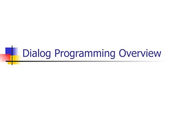SAP ABAp module Pool programming give by Rahul Mehta | PPT