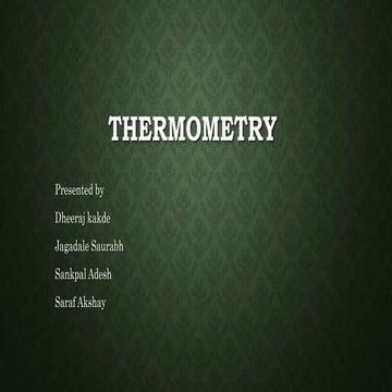 thermometry
