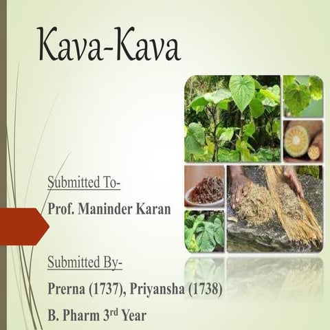 Significance and Importance of Kava kava as a nutraceutical