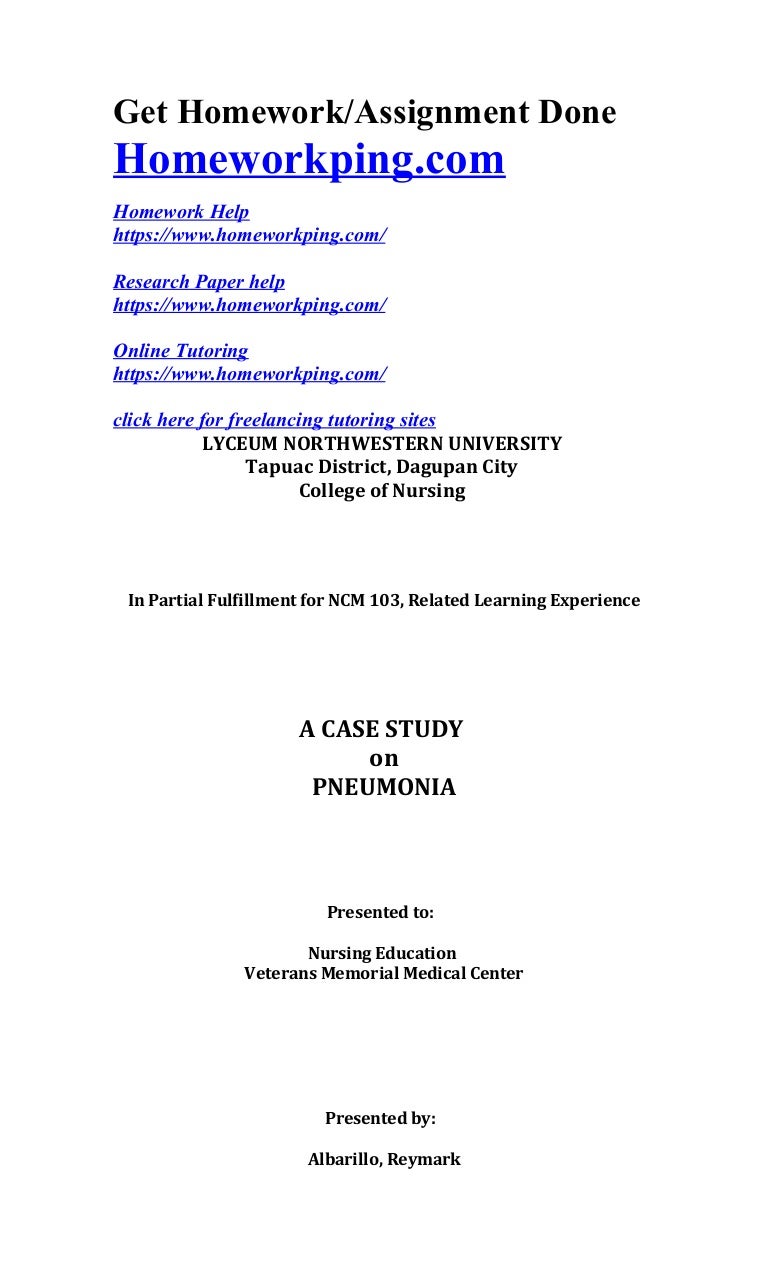 158631394 casestudypneumonia