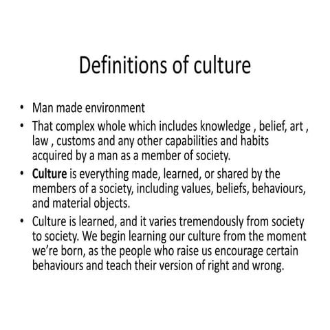 Organization of Culture PS&C - Week four