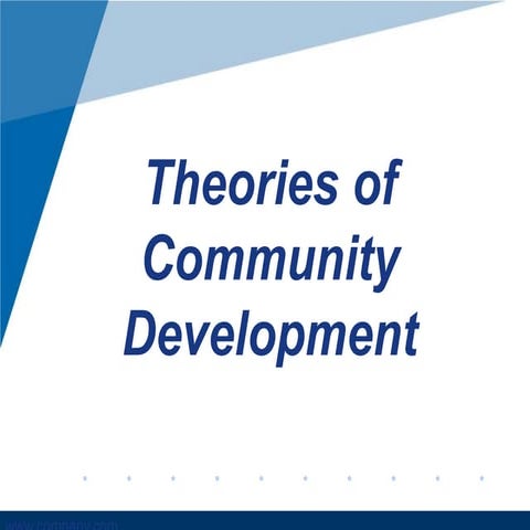 COMMUNITY DEVELOPMENT THEORY AND PRACTICE MODULE FOUR .pptx