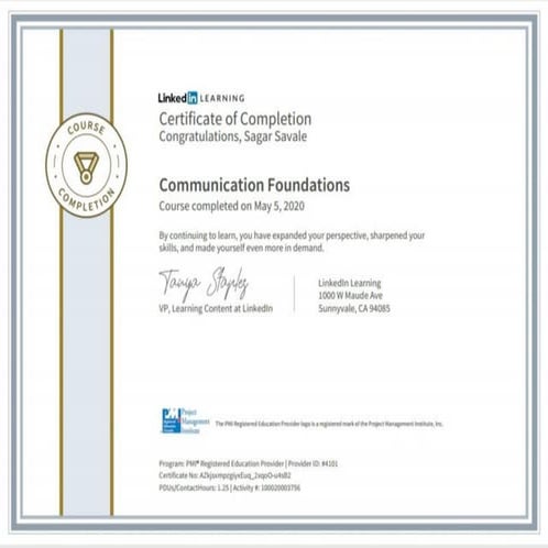 LinkedIn Certificate 