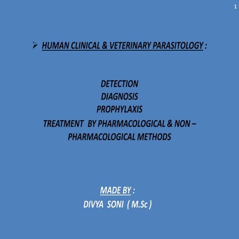 Human Clinical and Veterinary Parasitology