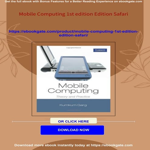 Mobile Computing 1st edition Edition Safari