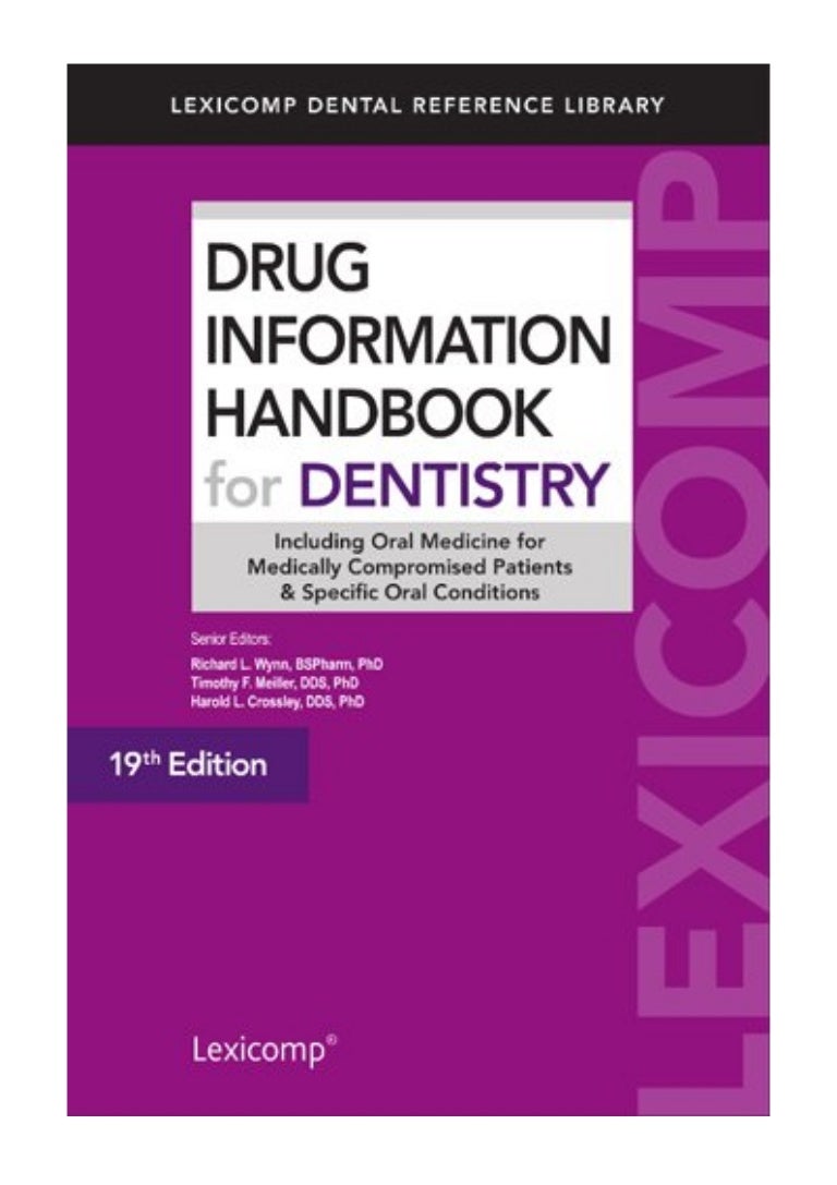 (2013) Drug Information Handbook for Dentistry Dental Refer…