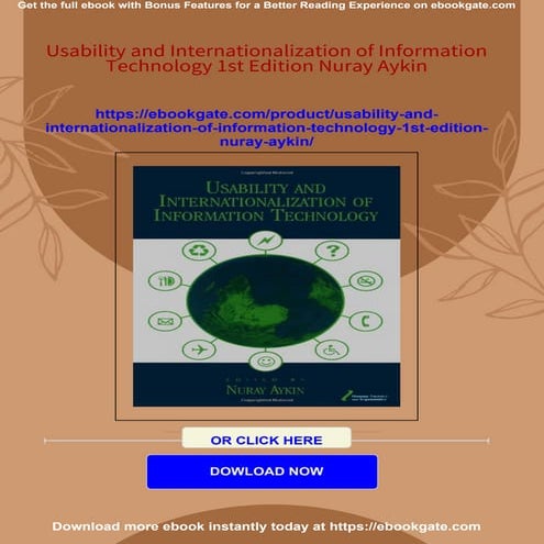 Usability and Internationalization of Information Technology 1st ...