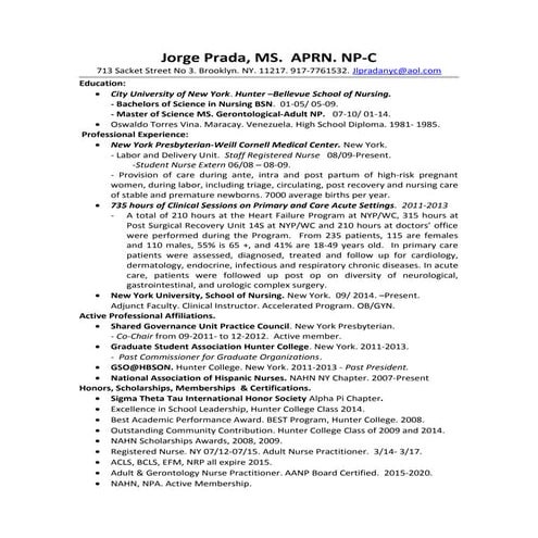 Jorge Prada Resume 