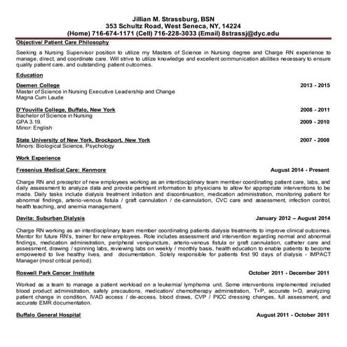 Jillian Strassburg- updated resume
