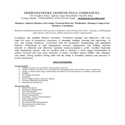 OGHENEGWEKE OGHENETEGA EMMANUEL 2016