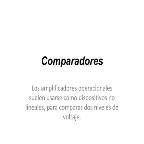 15a clase comparadores