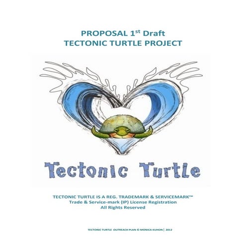 TECTONIC TURTLE OUTREACH PLAN