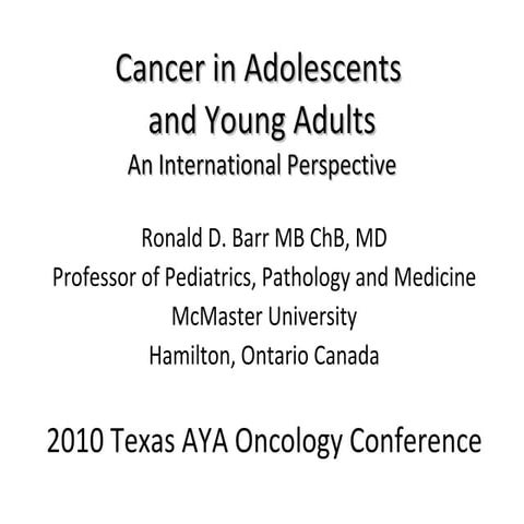 15 a texas aya oncology conference