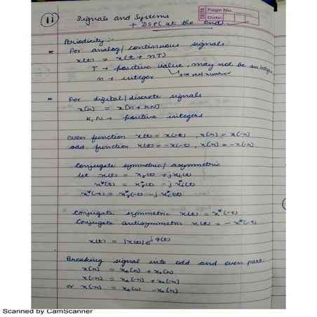Systems and signals notes  part 1