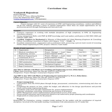 Venkat updated resume Latest 11-01-16