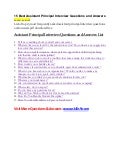 assistant principal interview questions