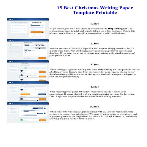 15 Best Christmas Writing Paper Template Printable | PDF