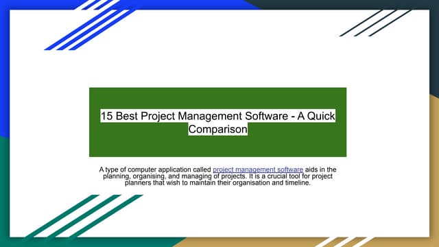 15 Best Project Management Software - A Quick Comparison.pdf