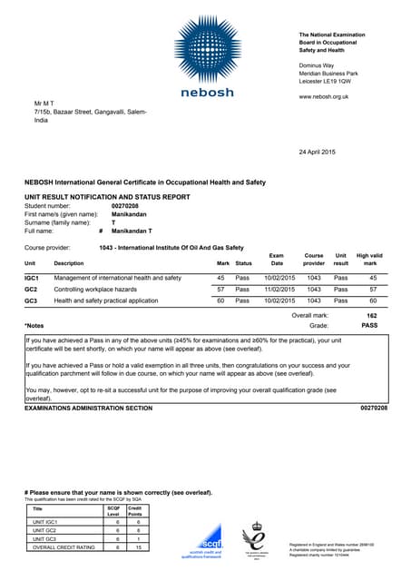 ISM Credentials Verification | PDF