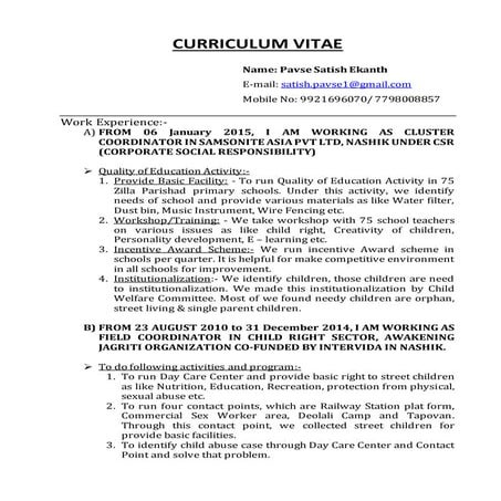 Satish pavse(Resume)