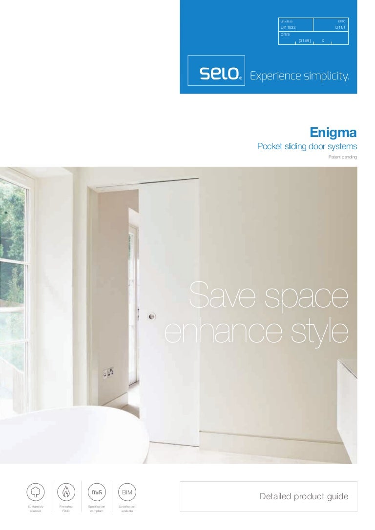 Selo Enigma pocket sliding door systems