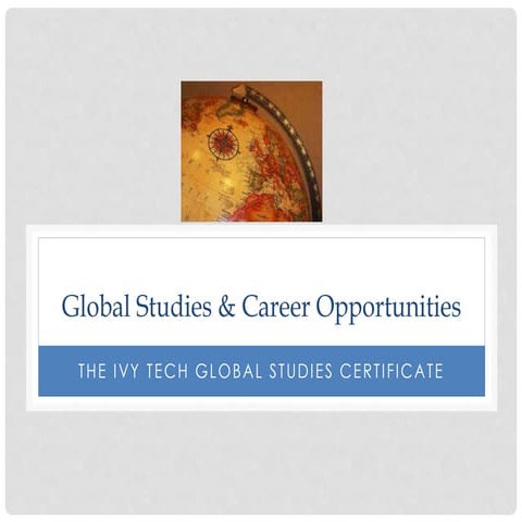 Global Studies & Career Opportunities