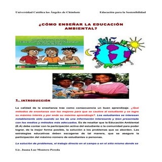 15 como ensenar la educacion ambiental