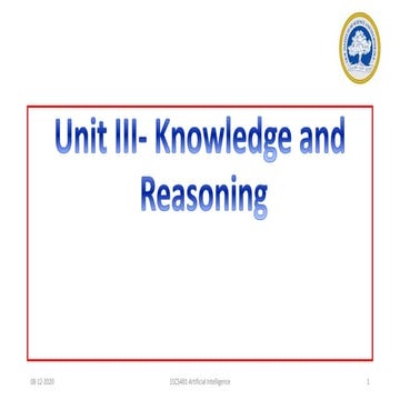 Knowledge and reasoning power point for engineering students
