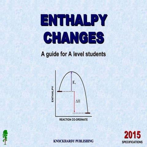 ENTHALPY CHANGES A guide for A level stu