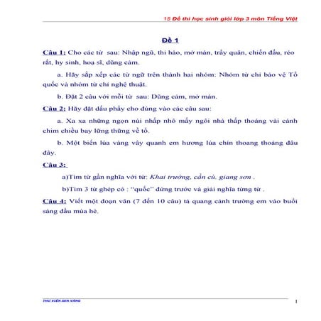 15 de thi hsg tieng viet  lop 3
