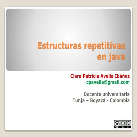 15 Curso de POO en java - estructuras repetitivas