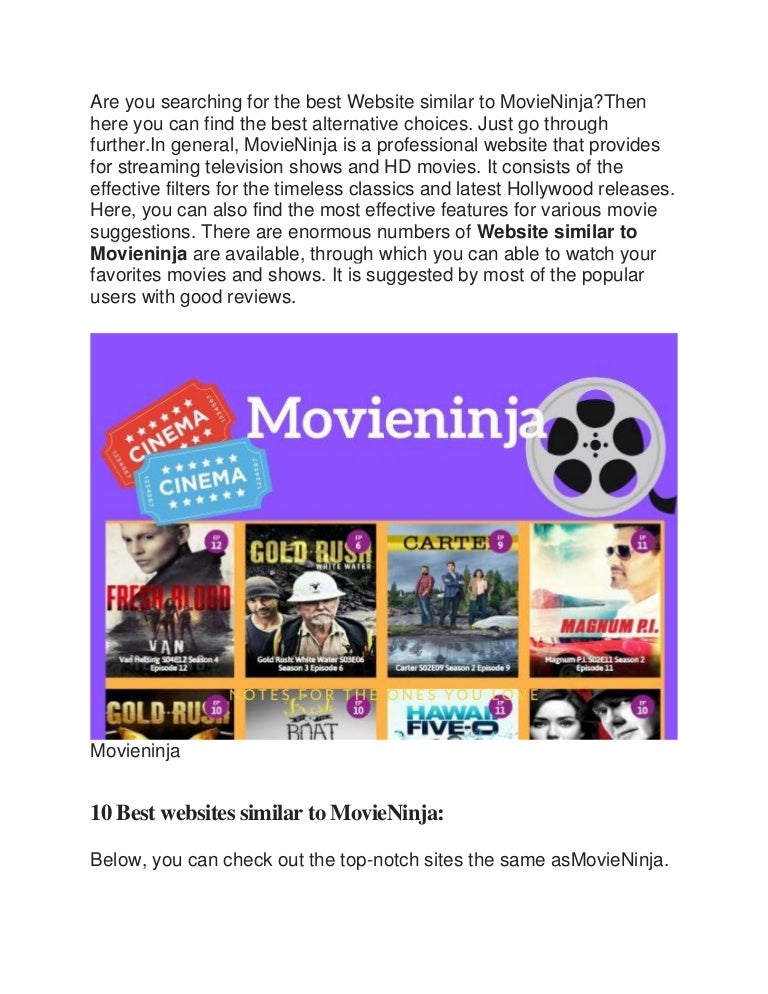 15 free movieninja alternatives