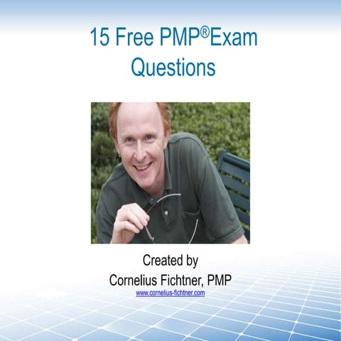 15 Free PMP Exam Questions
