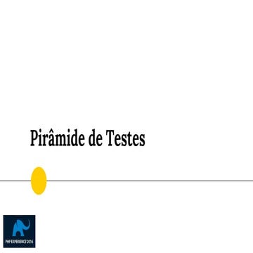PHP Experience 2016 - [Palestra] Pirâmide de Testes