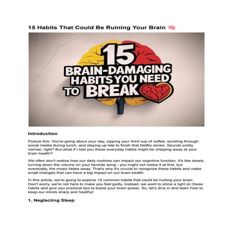 15 Habits That Could Be Ruining Your Brain 🧠.pdf