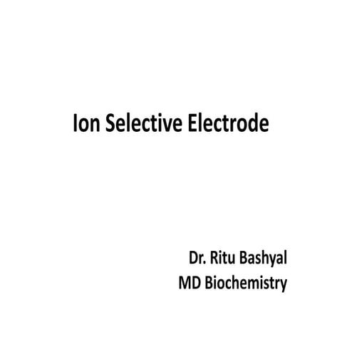 Ion Selective Electrode