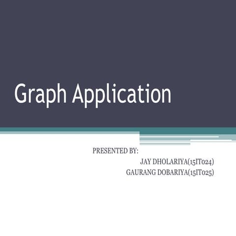 Application Of Graph Data Structure | PPT