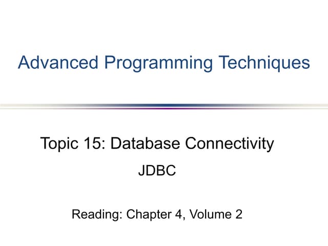 java jdbc connection