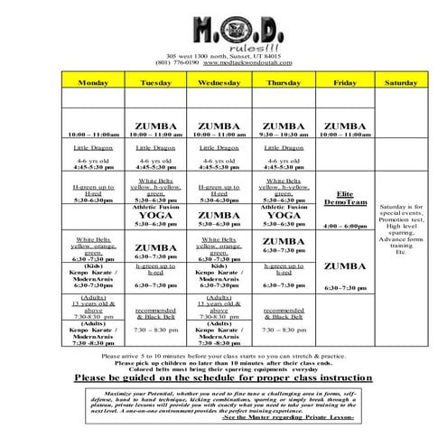 15 june new schedule