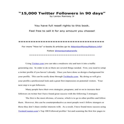 15k Followers In 90 Days