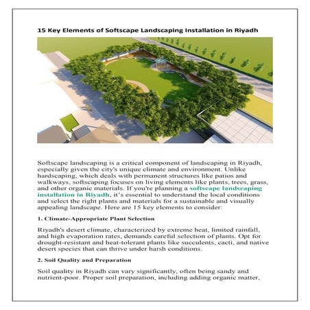 15 Key Elements of Softscape Landscaping Installation in Riyadh.pdf