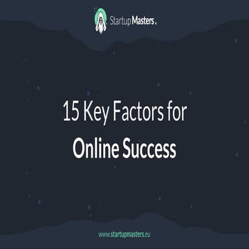 15 key factors for online success