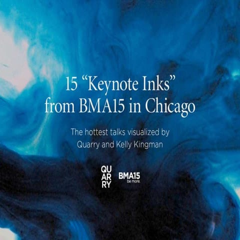 15 of the hottest talks from BMA15, visualized
