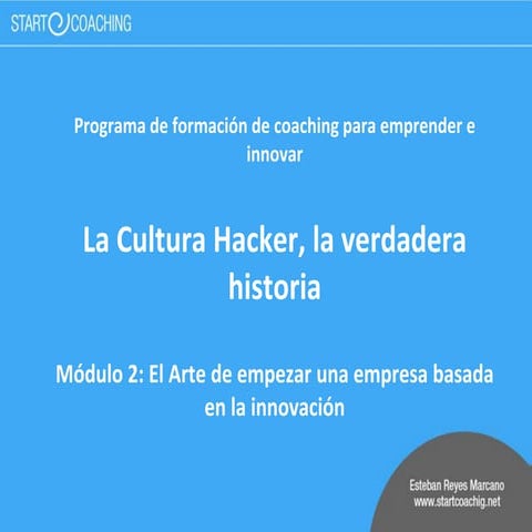Comprendiendo la cultura hacker | PPTX